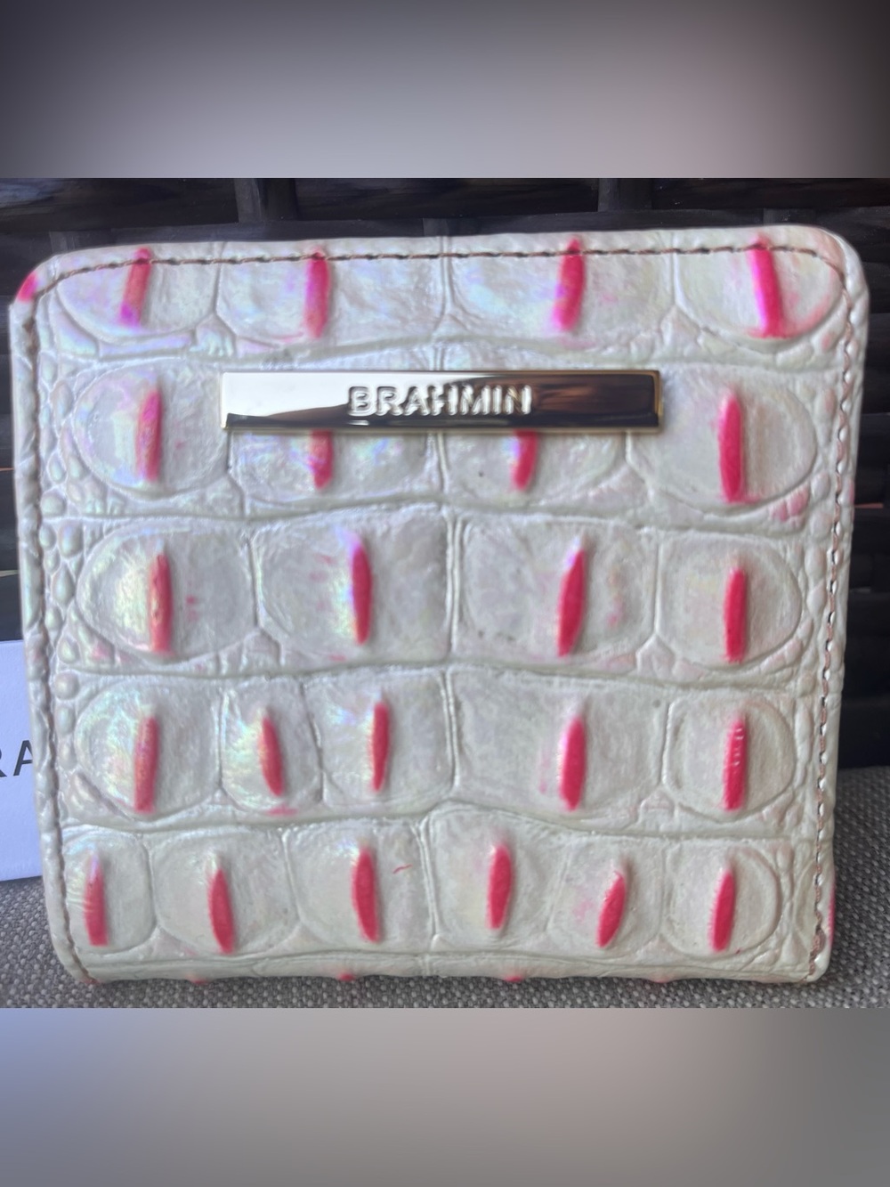 NWT Brahmin Set in DESERT BLOOM PARTON Jane Wallet